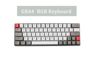 Metal Case GK64 Mini Mechanical Keyboard Custom RGB Lights Directiion Key with Sublimation PBT Keycap Cherry MX RGB Switch Metal Case GK64 Mini Mechanical Keyboard Custom RGB Lights Directiion Key with Sublimation PBT Keycap Cherry MX RGB Switch