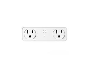 WiFi Dual Smart Plug, 2 Outlet Extenders with 2 USB Charging Port, Works with Alexa Google Home, no Hub Required (2 Outlets,2 USB Ports), ETL Certified