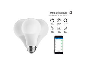 Smart WiFi LED Light Bulb, Works with Alexa and Google Assistant, 9W (60W Equivalent) RGBW LED Bulb, No Hub Required, Mobile App Remote Control, Soft White and Multi-Color Lights