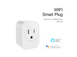 3 Pack-Smart WiFi Mini Plug Outlet, Works with Alexa and Google Home, Voice Control, App Remote Control anywhere, No Hub Needed, UL certified