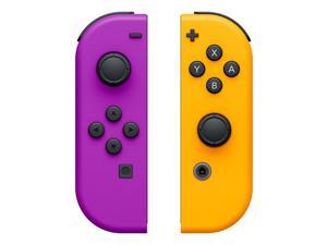 Nintendo Switch Left and Right Joy-Con Controllers - Neon Purple/Neon Orange Nintendo Switch Left and Right Joy-Con Controllers - Neon Purple/Neon Orange