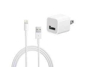 Genuine Apple Lightning To USB Charge & Sync Cable + Apple 5W USB Power Adapter Genuine Apple Lightning To USB Charge & Sync Cable + Apple 5W USB Power Adapter