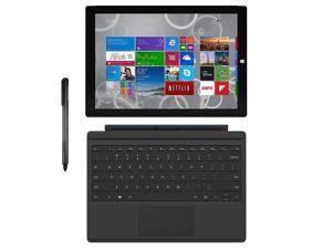 Microsoft Surface Pro 3 Tablet (12-inch, 256 GB, Intel Core i5, Windows 10) + Microsoft Surface Type Cover