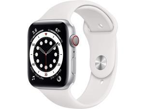 Apple Watch Series 6 44mm Silver Aluminum Case with White Sport Band GPS + Cellular M07F3LL/A Apple Watch Series 6 44mm Silver Aluminum Case with White Sport Band GPS + Cellular M07F3LL/A