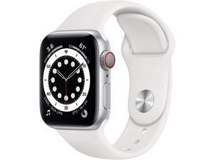 Apple Watch Series 6 40mm Silver Aluminum Case with White Sport Band GPS + Cellular M02N3LL/A Apple Watch Series 6 40mm Silver Aluminum Case with White Sport Band GPS + Cellular M02N3LL/A