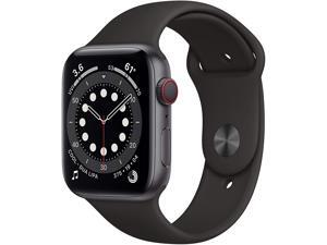 Apple Watch Series 6 44mm Space Gray Aluminum Case with Black Sport Band GPS + Cellular M07H3LL/A Apple Watch Series 6 44mm Space Gray Aluminum Case with Black Sport Band GPS + Cellular M07H3LL/A