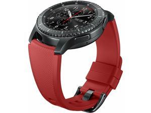 Samsung Medium Silicon Band for Gear S3 - Red (22mm) ET-YSU76MREGUS Samsung Medium Silicon Band for Gear S3 - Red (22mm) ET-YSU76MREGUS