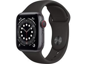 Apple Watch Series 6 40mm Space Gray Aluminum Case with Black Sport Band GPS + Cellular M02Q3LL/A Apple Watch Series 6 40mm Space Gray Aluminum Case with Black Sport Band GPS + Cellular M02Q3LL/A