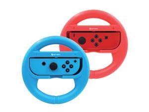 Ematic Nintendo Switch Steering Wheel 2-Pack - Red, Blue NSWJ399 Ematic Nintendo Switch Steering Wheel 2-Pack - Red, Blue NSWJ399