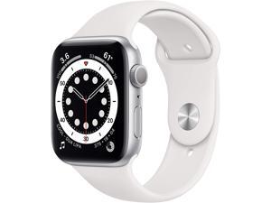 Apple Watch Series 6 44mm Silver Aluminium Case with White Sport Band GPS M00D3LL/A Apple Watch Series 6 44mm Silver Aluminium Case with White Sport Band GPS M00D3LL/A