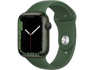 Apple Watch Series 7 45mm Green Aluminum Case with Clover Sport Band MKN73LL/A
