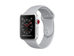Apple Watch Series 3 38mm Smartwatch GPS + Cellular Silver Aluminum Case Fog Sport Band MQJN2LL/A NEW Apple Watch Series 3 38mm Smartwatch GPS + Cellular Silver Aluminum Case Fog Sport Band MQJN2LL/A NEW
