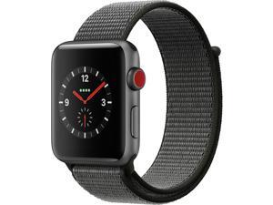 Apple Watch Series 3 42mm Space Gray Aluminum Case Dark Olive Sport Loop GPS + Cellular Apple Watch Series 3 42mm Space Gray Aluminum Case Dark Olive Sport Loop GPS + Cellular