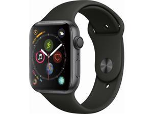 Apple Watch Series 4 44mm Space Gray Aluminum Case Black Sport Band GPS MU6D2LL/A Apple Watch Series 4 44mm Space Gray Aluminum Case Black Sport Band GPS MU6D2LL/A