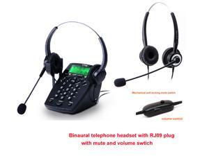 call center headset with mute button