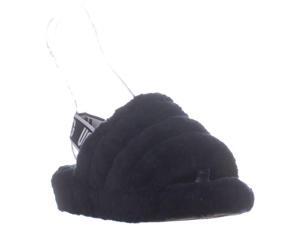 UGG Australia Fluff Yeah Slide Sandals, Black, 6 US / 37 EU