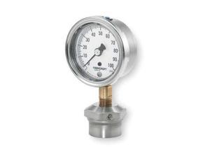 ASHCROFT 251009AW02L/310SSLXCG100 Pressure Gauge,0 to 100 psi,2-1/2In