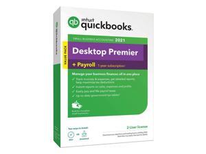 Intuit QuickBooks Desktop Premier 2021 with Payroll - Retail Box Intuit QuickBooks Desktop Premier 2021 with Payroll - Retail Box