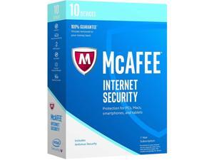 McAfee Internet Security 10 Device Bilingual Retail (1 Year)