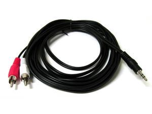 12FT 3.5mm Plug Jack to 2 RCA Male Stereo Audio Cable