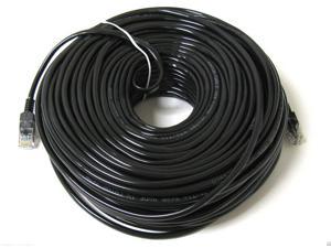 100FT 100 FT RJ45 CAT6 CAT 6 HIGH SPEED ETHERNET LAN NETWORK BLACK PATCH CABLE
