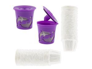 2-Pack Reusable K-cups Coffee Pods for Keurig 2.0 + 100 Disposable Filter Papers 2-Pack Reusable K-cups Coffee Pods for Keurig 2.0 + 100 Disposable Filter Papers