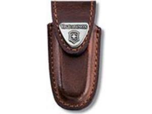 VICTORINOX SMALL BROWN LEATHER BELT POUCH