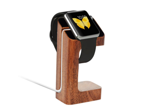 Xtenzi Wood Docking Station Cradle Hold for Apple Watch Brown