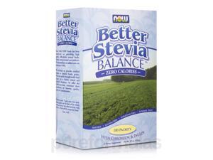Better Stevia Balance with Inulin & Chromium - Box of 100 Packets by NOW