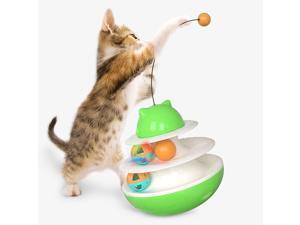 Tumbler Cat Treat Self-Playing Puzzle Toy Treat Pet Interactive Food Dispenser Tumbler Cat Treat Self-Playing Puzzle Toy Treat Pet Interactive Food Dispenser