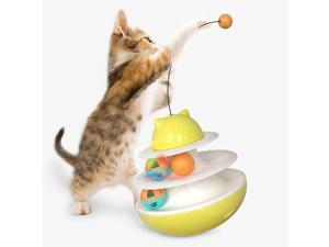 Tumbler Cat Treat Self-Playing Puzzle Toy Treat Pet Interactive Food Dispenser Tumbler Cat Treat Self-Playing Puzzle Toy Treat Pet Interactive Food Dispenser