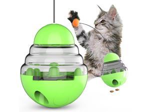 Pet Tumbler Ball, Funny Cat Stick Automatic Food Leaking Ball, Treat Interactive Dispenser Toy, Easy To Clean Pet Tumbler Ball, Funny Cat Stick Automatic Food Leaking Ball, Treat Interactive Dispenser Toy, Easy To Clean