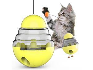 Pet Tumbler Ball, Funny Cat Stick Automatic Food Leaking Ball, Treat Interactive Dispenser Toy, Easy To Clean Pet Tumbler Ball, Funny Cat Stick Automatic Food Leaking Ball, Treat Interactive Dispenser Toy, Easy To Clean