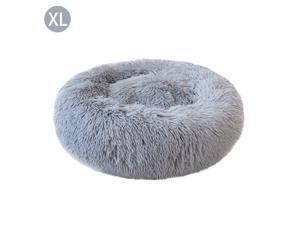 Round Shape Plush Pet Nest Dog Cat Calming Bed Soft Long Plush Comfortable Self Sleeping Mat Winter Puppy Kitten Warm House Size XL Light Grey Round Shape Plush Pet Nest Dog Cat Calming Bed Soft Long Plush Comfortable Self Sleeping Mat Winter Puppy Kitten Warm House Size XL Light Grey