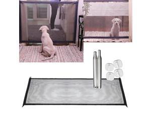 Pet Safety Mesh Gate, Portable Folding Dog Cat Guard, Stair Fence, Pets Isolation Fence, Toddler Baby Safe Enclosure Net, Black Pet Safety Mesh Gate, Portable Folding Dog Cat Guard, Stair Fence, Pets Isolation Fence, Toddler Baby Safe Enclosure Net, Black