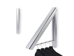 Folding Clothes Hanger, Aluminum Wall Mounted Collapsible Suit Hangers Rack for Home, Bedroom Folding Clothes Hanger, Aluminum Wall Mounted Collapsible Suit Hangers Rack for Home, Bedroom