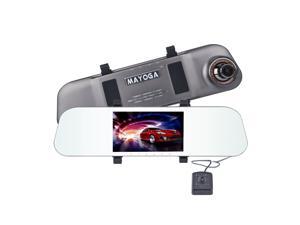 Dual Lens Car Camera, MAYOGA 5” FHD 1080P Rearview Mirror Camera Front and Rear Dash Cam DVR Vehicle Dashboard Camcorder Video Recorder, 170° Wide Angle / Super Night Vision Dual Lens Car Camera, MAYOGA 5” FHD 1080P Rearview Mirror Camera Front and Rear Dash Cam DVR Vehicle Dashboard Camcorder Video Recorder, 170° Wide Angle / Super Night Vision