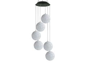 Solar Wind Chimes 6 LED Lights Outdoor Hanging Rice Particle Balls 7 Colors Changing Wind Chime for Home Party Night Garden Xmas Decor Solar Wind Chimes 6 LED Lights Outdoor Hanging Rice Particle Balls 7 Colors Changing Wind Chime for Home Party Night Garden Xmas Decor