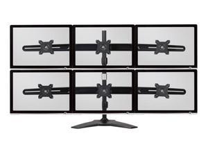 Amer Mounts Stand Based Hex Monitor Mount For Four 15-24 Amer Mounts Stand Based Hex Monitor Mount For Four 15-24