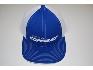 Combat Royal Blue / White Trucker Hat Size Small / Medium Fits 6 7/8 - 7 3/8 Combat Royal Blue / White Trucker Hat Size Small / Medium Fits 6 7/8 - 7 3/8