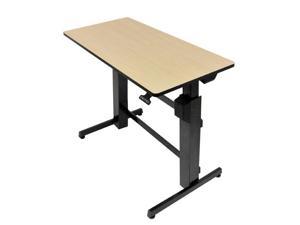 Ergotron 24-271-928 WorkFit-D, Sit-Stand Adjustable-Height Desk - Birch Surface