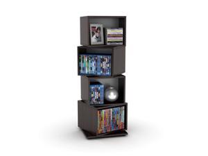 Atlantic 2823-5872 Rotating Cube 216 Disc Media Tower In Espresso Atlantic 2823-5872 Rotating Cube 216 Disc Media Tower In Espresso