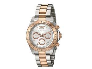 Invicta Men's 17030 Speedway Chronograph & Silver Dial & Two Tone Stainless Steel