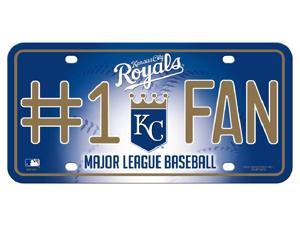 Kansas City Royals #1 Fan Metal License Plate Kansas City Royals #1 Fan Metal License Plate