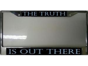 The Truth Is Out There Photo License Plate Frame  Free Screw Caps with this Frame
