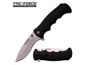 SPRING-ASSIST FOLDING POCKET KNIFE Tac Force Tactical Black Silver Blade TF924MS SPRING-ASSIST FOLDING POCKET KNIFE Tac Force Tactical Black Silver Blade TF924MS