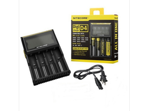 Nitecore D4 Digicharger LCD Display Battery Nitecore Charger Intelligent 2.0 Fit LI-ion 18650 14500 16340 26650 Nitecore D4 Digicharger LCD Display Battery Nitecore Charger Intelligent 2.0 Fit LI-ion 18650 14500 16340 26650