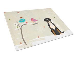 Christmas Presents between Friends Greater Swiss Mountain Dog Glass Cutting Board Large BB2509LCB Christmas Presents between Friends Greater Swiss Mountain Dog Glass Cutting Board Large BB2509LCB