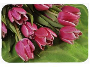 Pink Tulips Glass Cutting Board Large APH5048LCB Pink Tulips Glass Cutting Board Large APH5048LCB