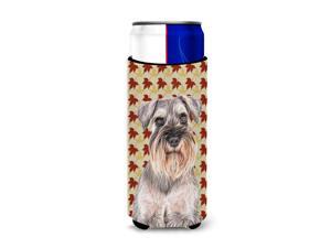 Fall Leaves Schnauzer Ultra Beverage Insulators for slim cans KJ1207MUK